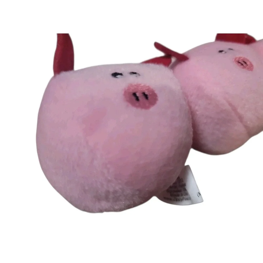 ZippyPaws Miniz 3-Pack Squeaky Plush Dog Toy Pink Pigs‎ ZP040512